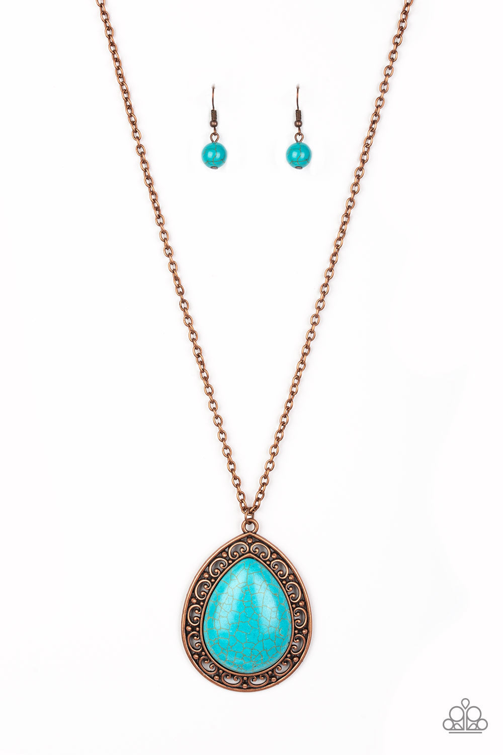 Full Frontier - Copper - Paparazzi Necklace