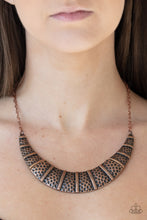 Load image into Gallery viewer, Metallic Mechanics - Copper - Paparazzi Necklace
