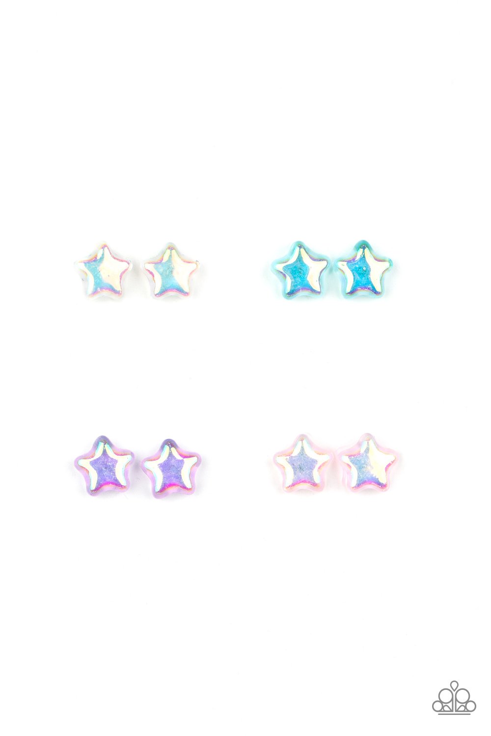 Iridescent Stars Post Earrings - Paparazzi Starlet Shimmer Set
