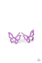 Load image into Gallery viewer, Butterfly Post Earrings - Paparazzi Starlet Shimmer Set

