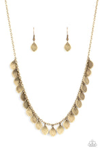 Load image into Gallery viewer, Dainty DISCovery - Brass - Paparazzi Necklace
