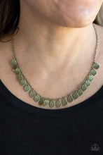 Load image into Gallery viewer, Dainty DISCovery - Brass - Paparazzi Necklace
