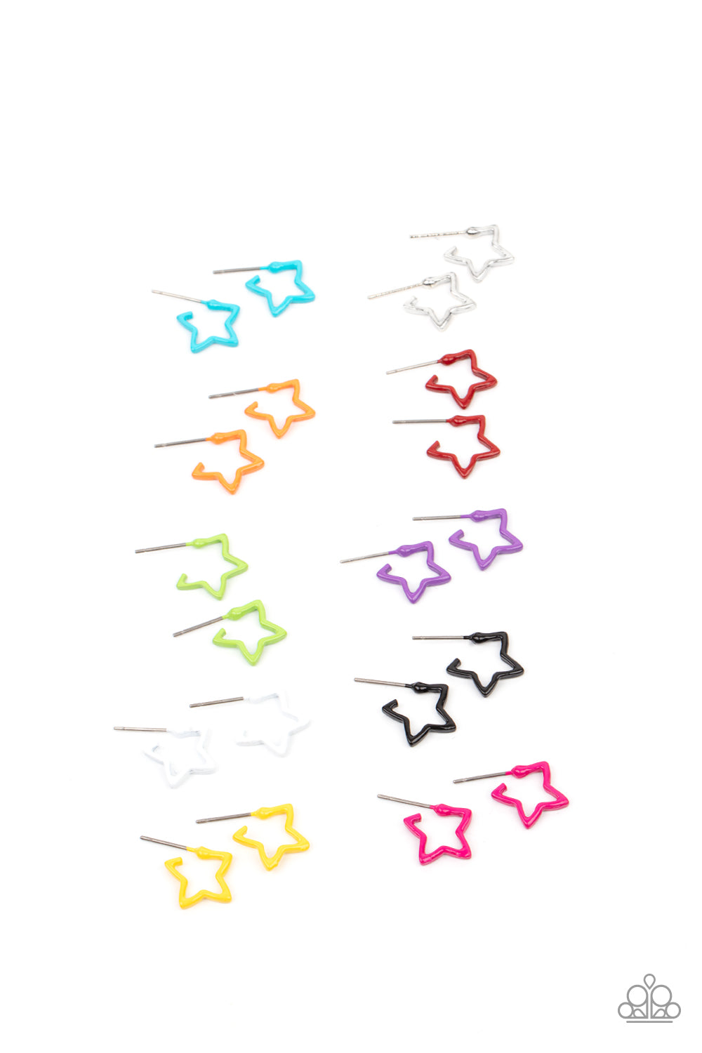 Star Hoops Earrings - Paparazzi Starlet Shimmer Set