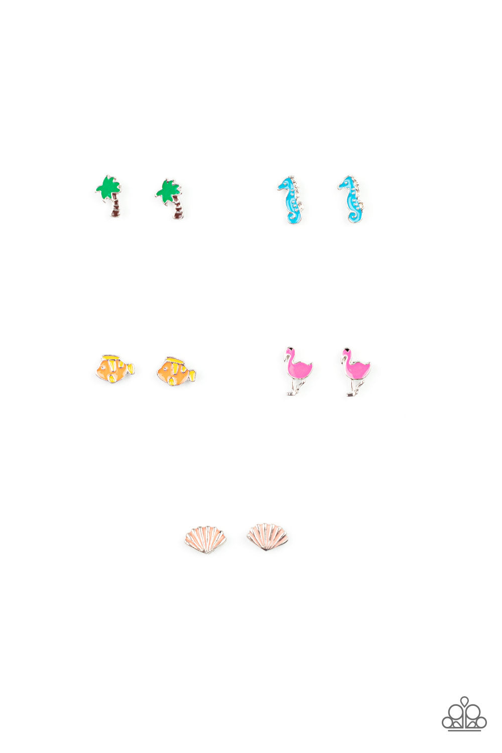 Beach Theme Post Earrings - Paparazzi Starlet Shimmer Set